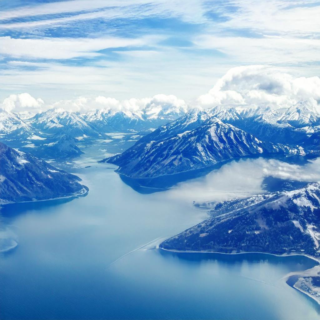 The mountains are in the same shape as before, but now they’re ice-covered fjords.