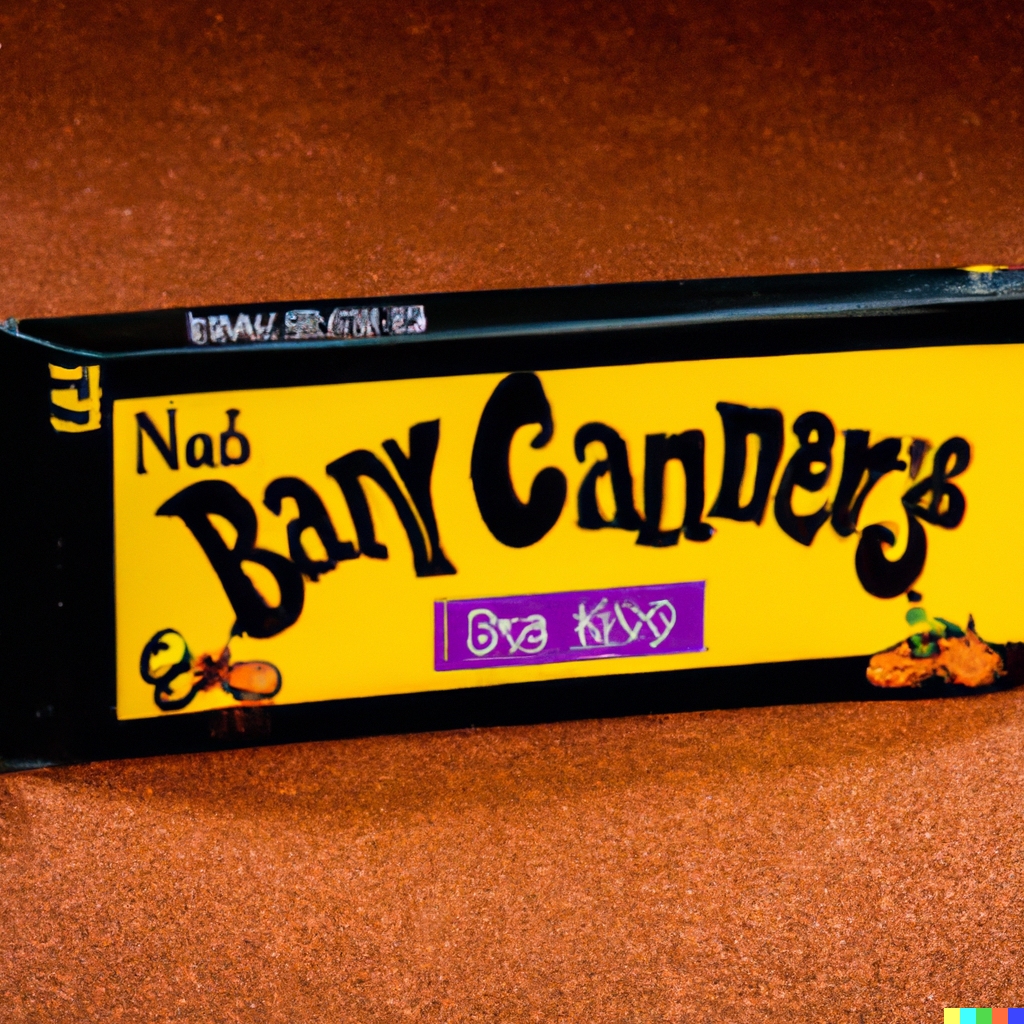 An old fashioned looking black wrapped carton labeled 'Bany Canner's"
