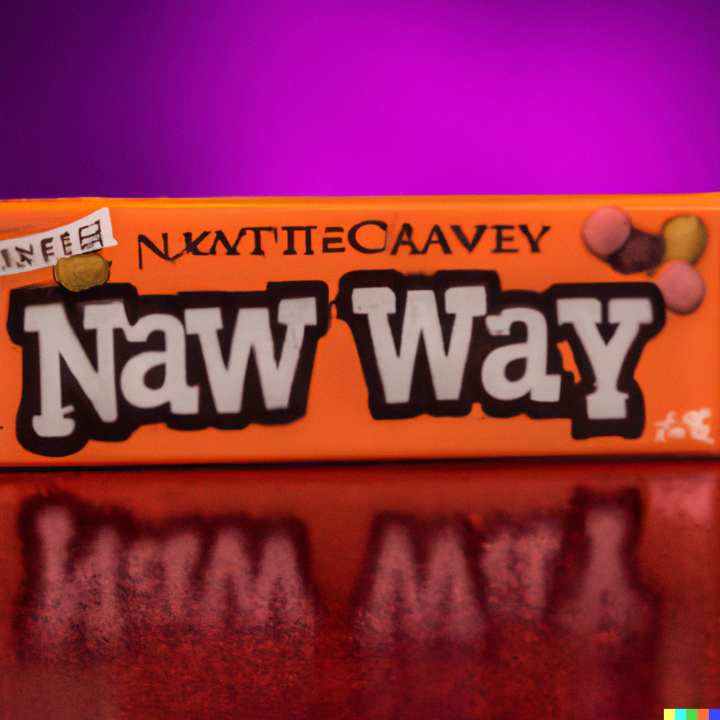Orange bar labeled "Naw way"