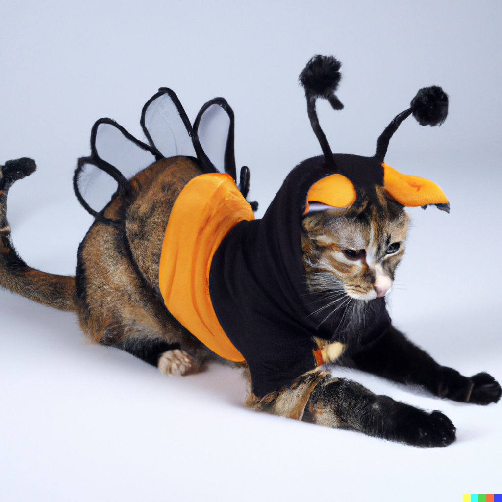 AI imagines my cat in costumes