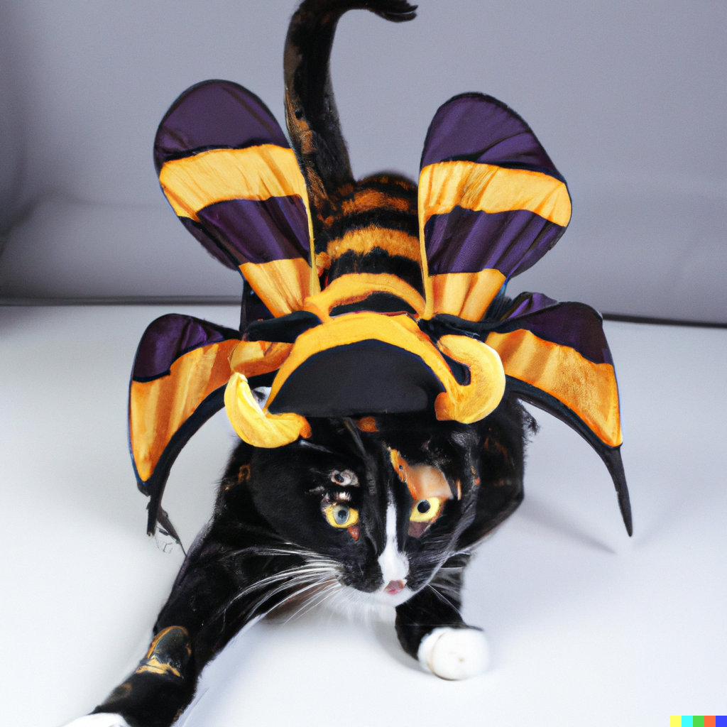 AI imagines my cat in costumes