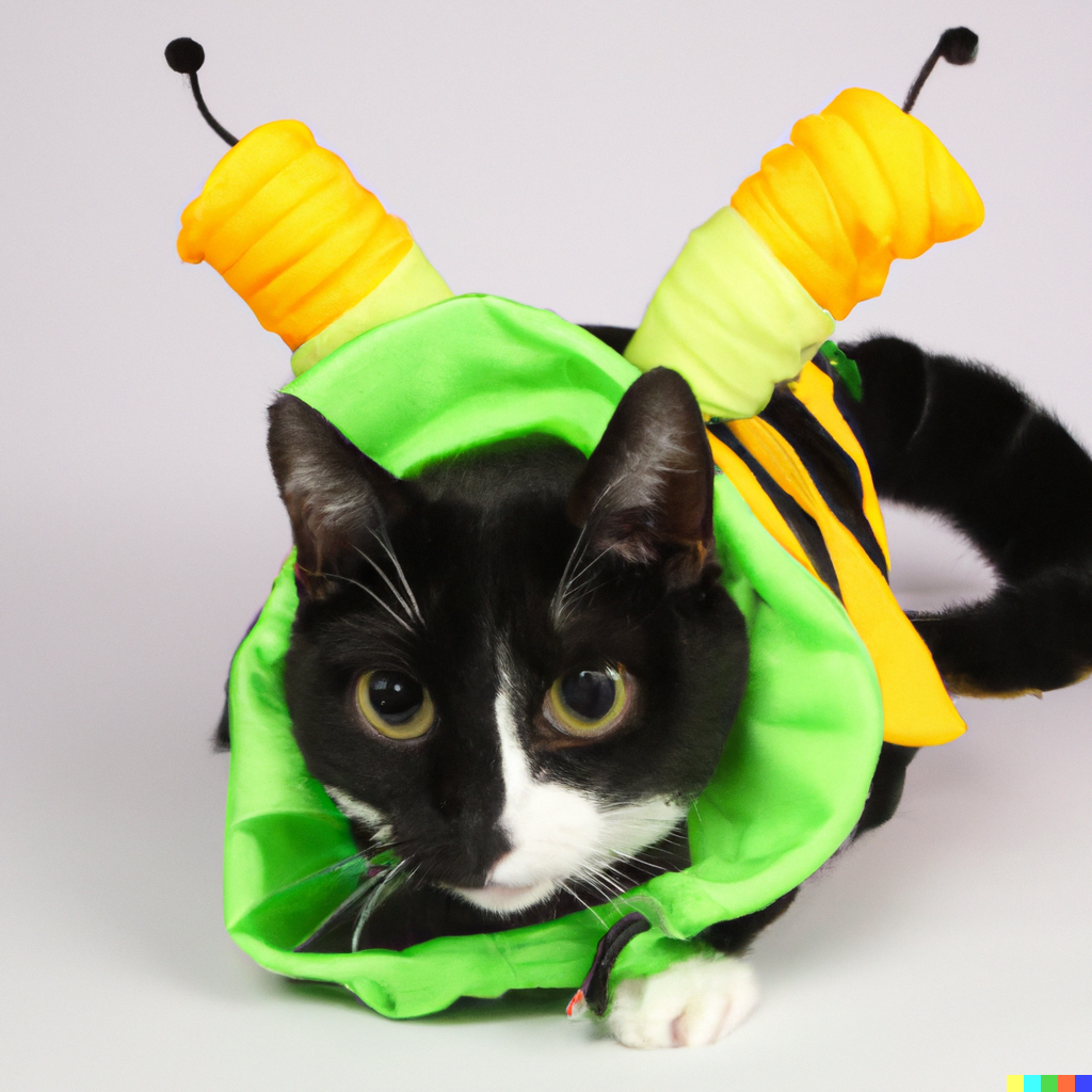 AI imagines my cat in costumes