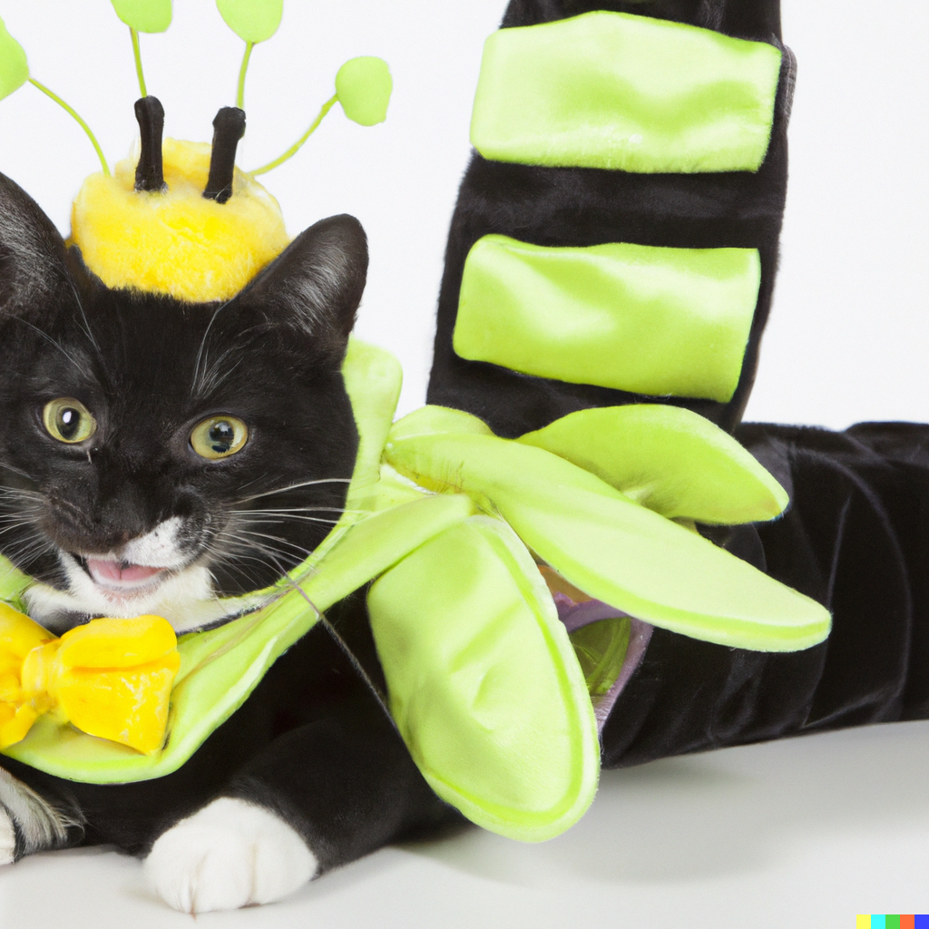 AI imagines my cat in costumes