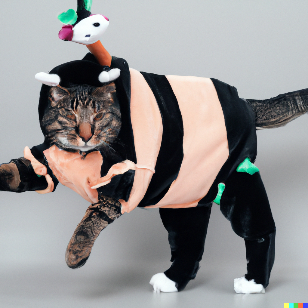 AI imagines my cat in costumes