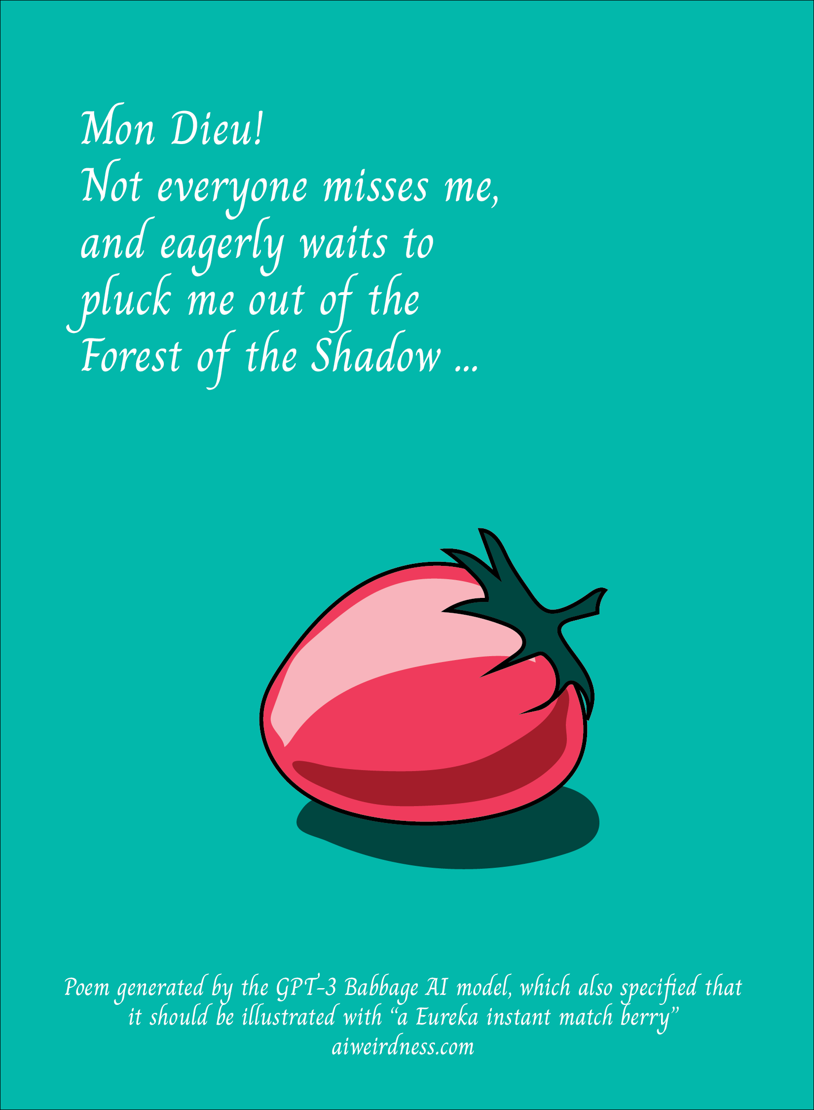 Mon Dieu! Not everyone misses me, and eagerly waits to pluck me out of the Forest of the Shadow. The Eureka Instant Match Berry is drawn as a very shiny red pink berry with a blueberry-like stem ...