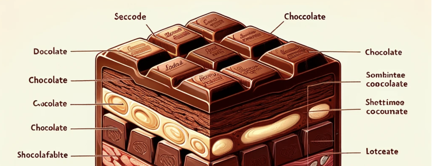 Chocolates, labeled