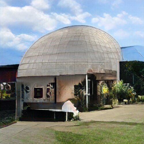 It is a bit wobbly and psychedelic, but it is clearly a planetarium It is a bit wobbly and psychedelic, but it is clearly a planetarium