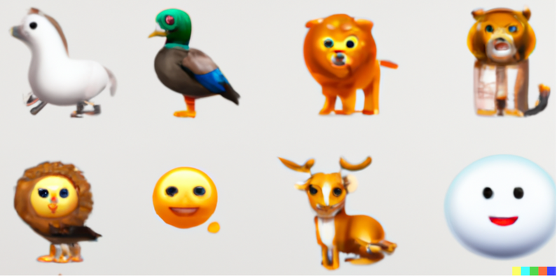 cursed emoji - AI Weirdness