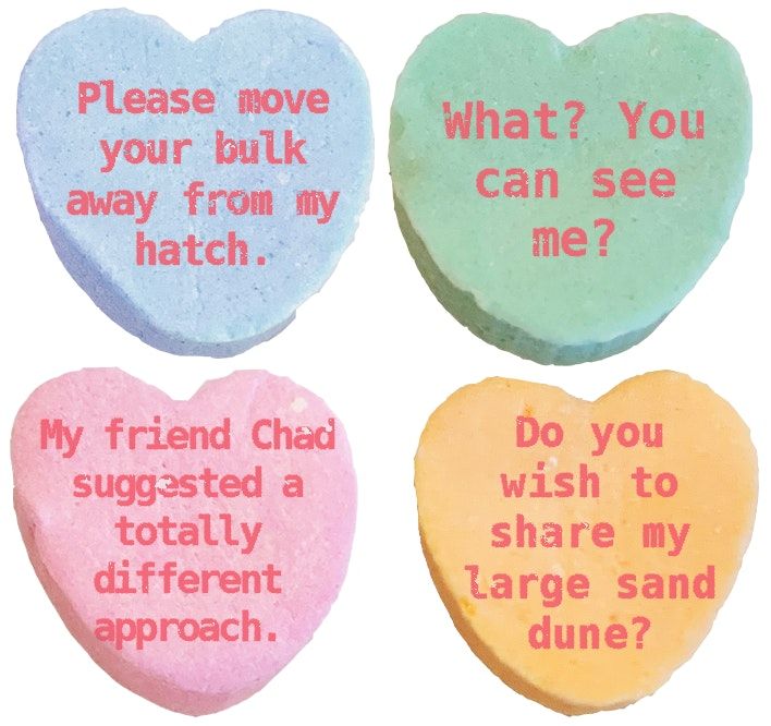 Bonus: Please move your bulk away from my hatch: the candy hearts of far-future AIs